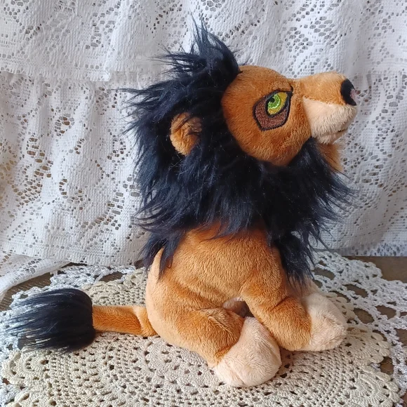 DISNEY THE LION KING 6" PLUSH TOY BY JUST PLAY, LLC "SCAR" AGES 3+ - Picture 4 of 11